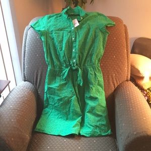 Green dress from jcrew